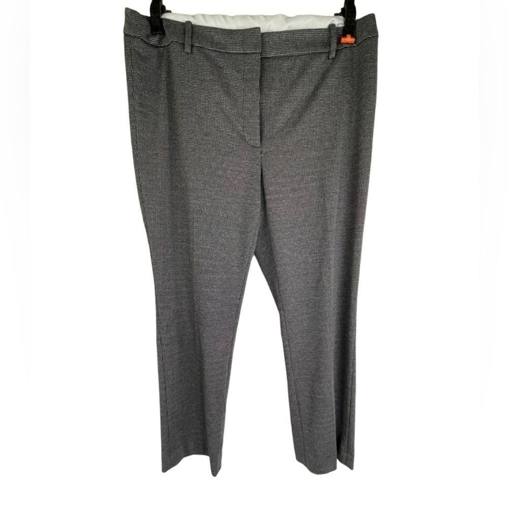 Calvin Klein gray dress pants straight leg sz 14P front zipper faux back bottons